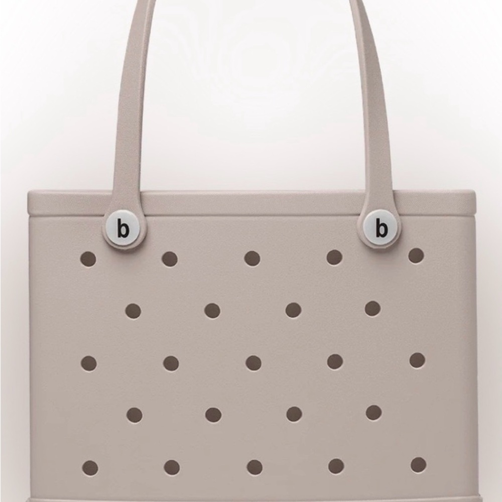 BOGG BAG “Mushroom” Taupe Beige Tote in small / baby (the medium size)